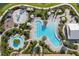 Aerial view of resort-style pool complex at 5361 Salcano St, Sarasota, FL 34238