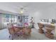 Dining area with table and chairs near kitchen at 1006 Pine Forest Ct, Venice, FL 34293