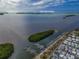 Aerial view of waterfront property near Longboat Pass and Anna Maria Island at 10315 Cortez W Rd # 59-3, Bradenton, FL 34210