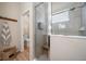 Bathroom with a large walk-in shower and toilet at 220 Alfero Way, Nokomis, FL 34275