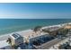 Great aerial view displaying the property with easy access to the beach and ocean at 2310 Gulf N Dr # 201, Bradenton Beach, FL 34217