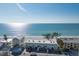 Beautiful aerial view of the property showcasing its proximity to the beach and ocean at 2310 Gulf N Dr # 201, Bradenton Beach, FL 34217