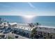 Stunning aerial view capturing the property's prime location near the beach and ocean at 2310 Gulf N Dr # 201, Bradenton Beach, FL 34217