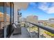 Spacious balcony with seating and city views of downtown at 300 S Pineapple Ave # 802, Sarasota, FL 34236