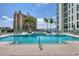 Inviting rooftop pool and spa with stunning views of the cityscape at 301 Quay Commons # 1411, Sarasota, FL 34236