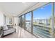 Spacious balcony with water views and seating at 4320 Falmouth Dr # 301, Longboat Key, FL 34228