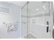 Walk-in shower with glass enclosure and modern fixtures at 4320 Falmouth Dr # 301, Longboat Key, FL 34228