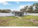 Exterior view of home's backyard and screened patio, showcasing the property's outdoor space at 4925 Silk Oak Dr, Sarasota, FL 34232