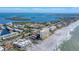 Aerial view of beachfront high rise condo building at 527 Sutton Pl # T-12, Longboat Key, FL 34228