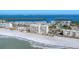 Aerial view of beachfront high rise condo building at 527 Sutton Pl # T-12, Longboat Key, FL 34228