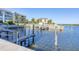 Community boat docks with multiple slips available for use at 527 Sutton Pl # T-12, Longboat Key, FL 34228