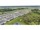 Aerial view of townhome community near a highway at 5703 Tripoli Dr, Palmetto, FL 34221