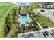 Resort-style pool with ample seating and landscaping at 6086 Worsham Ln # 102, Bradenton, FL 34211