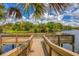 Scenic fishing pier overlooking a tranquil waterway at 6978 Superior Street Cir, Sarasota, FL 34243