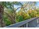 Lush tropical backyard view from the deck at 1447 Landings Cir # 68, Sarasota, FL 34231