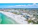 An aerial view of the condo near the ocean at 185 Vista Hermosa Circle, Sarasota, FL 34242