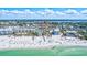 An aerial view of the condos and coastline at 185 Vista Hermosa Circle, Sarasota, FL 34242