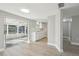 Kitchen with bright cabinets and sliding door to sun room at 2079 Pellam Blvd, Port Charlotte, FL 33948