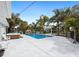 Large pool and spa with ample patio space at 221 Lychee Rd, Nokomis, FL 34275