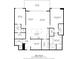 Detailed floor plan showcasing the layout of the home including bedrooms, living spaces, and bathrooms at 301 Quay Commons # 1809, Sarasota, FL 34236