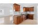 Open kitchen with granite counters and wood cabinets at 3711 20Th E St, Bradenton, FL 34208