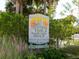 Sign for Ted Sperling Park at South Lido Beach at 421 Cleveland Dr, Sarasota, FL 34236