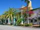 St. Armands Circle with palm trees and shops at 421 Cleveland Dr, Sarasota, FL 34236