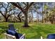 Expansive backyard with mature trees and lush green lawn creating a serene outdoor space at 4768 Tivoli Ave, Sarasota, FL 34235