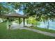 Community pavilion with a lake view for residents to enjoy fishing at 4768 Tivoli Ave, Sarasota, FL 34235