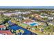 Community aerial featuring amenities, mature landscaping, water features and convenient parking at 5400 34Th W St # A17, Bradenton, FL 34210