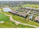 Aerial view of community with pool and golf course at 5721 Palmer Cir # 205, Lakewood Ranch, FL 34211