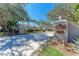 Entrance to St Andrews Park community with private road access at 803 Montrose Dr # 201, Venice, FL 34293