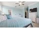 Comfortable main bedroom with en-suite bathroom and walk-in closet at 12675 Richezza Dr, Venice, FL 34293