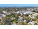 Wide aerial view of the surrounding area and coastline at 2040 Palm Ter, Sarasota, FL 34231