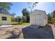 New storage shed with a wooden ramp at 2040 Palm Ter, Sarasota, FL 34231