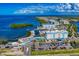 An aerial view of the hotel near the ocean at 272 Saint Lucia Dr # 101, Bradenton, FL 34209