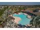 Aerial view of resort-style pool and clubhouse at 431 Gris Sky Ln, Bradenton, FL 34212