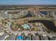 Aerial view showing community amenities and neighborhood layout at 431 Gris Sky Ln, Bradenton, FL 34212