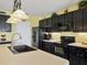 Modern kitchen with dark cabinetry, stainless steel appliances, and a large sink at 431 Gris Sky Ln, Bradenton, FL 34212