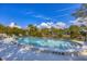 Inviting kidney-shaped pool overlooking a pond at 5041 Barrington Cir # 802, Sarasota, FL 34234