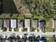 Aerial view of the neighborhood showing well-maintained homes and landscaping at 5718 Broad River Run, Ellenton, FL 34222