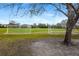 Community soccer field with well-maintained green grass and trees in the background at 6373 Royal Tern Cir, Bradenton, FL 34202