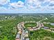 Aerial view of a circular community of townhouses at 7350 Black Walnut Way, Lakewood Ranch, FL 34202