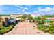 Aerial view of a town square with shops and restaurants at 7350 Black Walnut Way, Lakewood Ranch, FL 34202