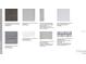 Material board showing various options for flooring, countertops, and cabinetry at 8437 Skye Ranch Blvd, Sarasota, FL 34241