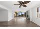 Living room with hardwood floors, fireplace and balcony access at 8767 Midnight Pass Rd # 505F, Sarasota, FL 34242