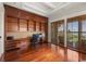 Spacious home office with hardwood floors and ocean view at 1067 Westway Dr, Sarasota, FL 34236