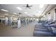 A spacious gym is filled with modern equipment and natural light for a great workout experience at 23189 Banbury Way # 203, Venice, FL 34293