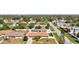 Aerial view of a residential neighborhood, showcasing the home's location and surrounding landscape at 2347 Sunnyside Pl, Sarasota, FL 34239