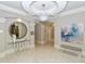 Beautifully designed lobby featuring marble floors and luxury finishes at 435 L Ambiance Dr # L807, Longboat Key, FL 34228